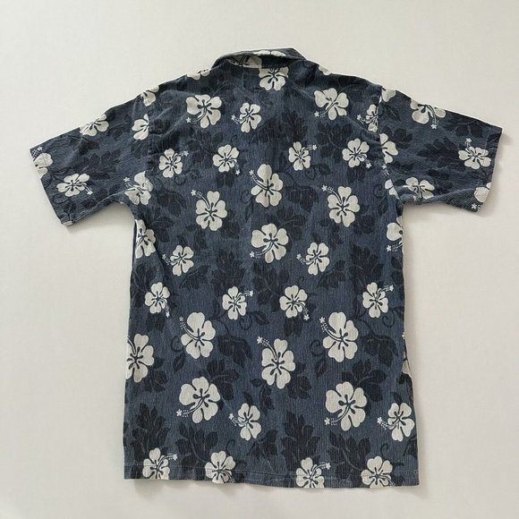 Local Motion Adult L Blue Button Down Collared Short Sleeved Casual Surf Large - Picture 8 of 13